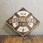 Crystal Lake Brewing Company Raised Wood Sign