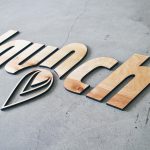 Launch Interactive Wood Sign