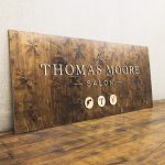 Thomas Moore Salon Raised Wood Sign