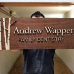 Andrew Wappett Wood Dentist SIgn