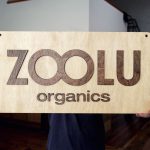 Wood Tradeshow Sign for Zoolu Organics