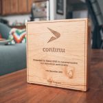 Continu Etched Wood Award