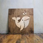 Spoutable Raised Chestnut Wood Sign