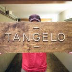 Tangelo Raised Chestnut Wood Sign
