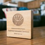 Ready for Zero Etched Wood Award