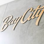 Bay City Church Wood Script Sign