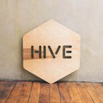 Hive Google Wood Sign