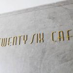 25 Cafe Gold Metal Sign