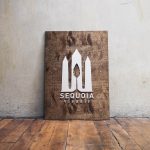 Sequoia Visuals Wood and Metal Sign