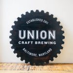 Union Craft Brewing Raised Torched Sign