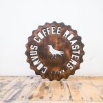Corvus Coffee Torched Wood Signs