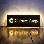 Culture Amp Illuminated Wood Sign
