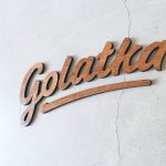 Golatka chestnut wood sign
