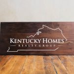 Kentucky Homes Wood Sign