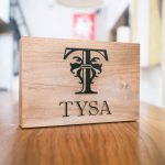 Tysa tabletop sign