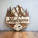 Halcyon Financial Raised Wood Sign