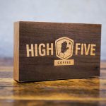 High Five Coffee Tabletop Wood Sign