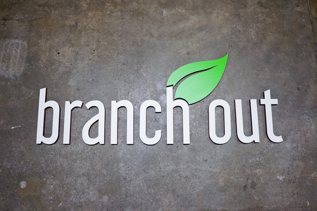 Branch Out Sign