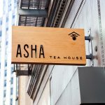 Asha Tea House Exterior Sign