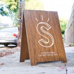 Supercrown Coffee Roasters A-Frame Sign