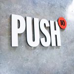 Push 10 Sign