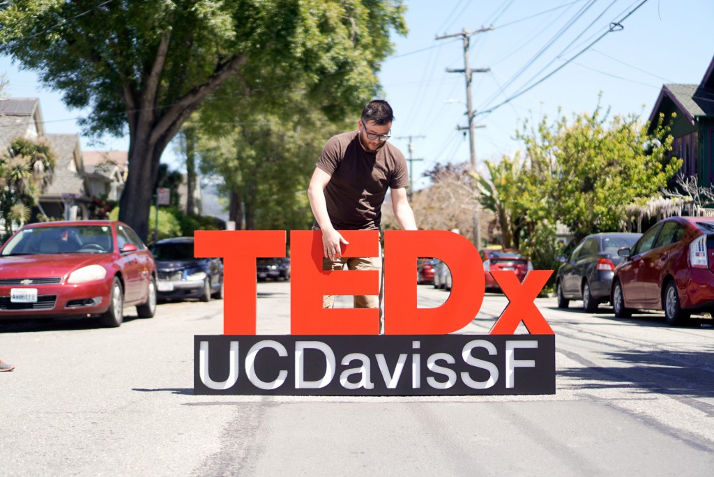 TEDx Freestanding Cardboard Sign