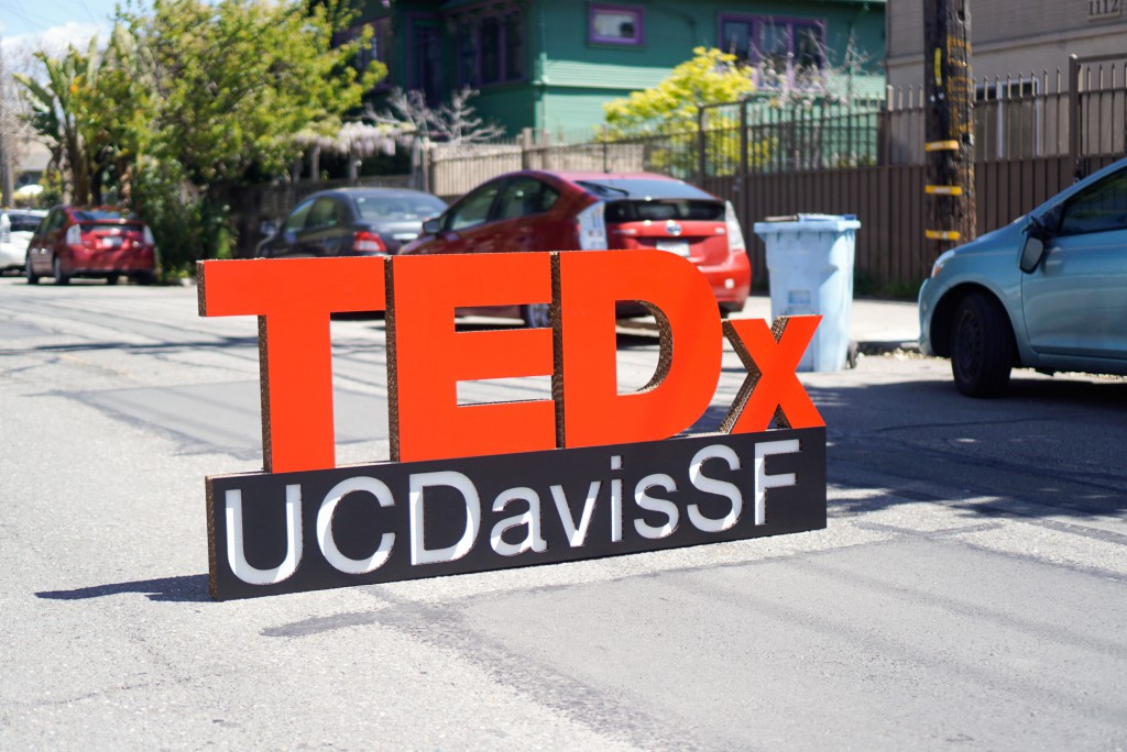 TEDx Freestanding Cardboard Sign