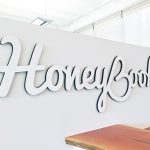 HoneyBook Glossy White Sign