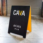 Cava Grill Custom Painted A-Frame