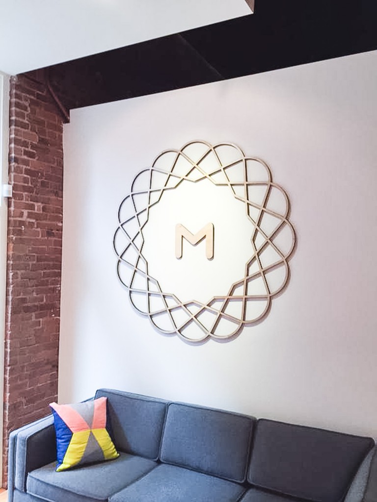 Metalab wood sign