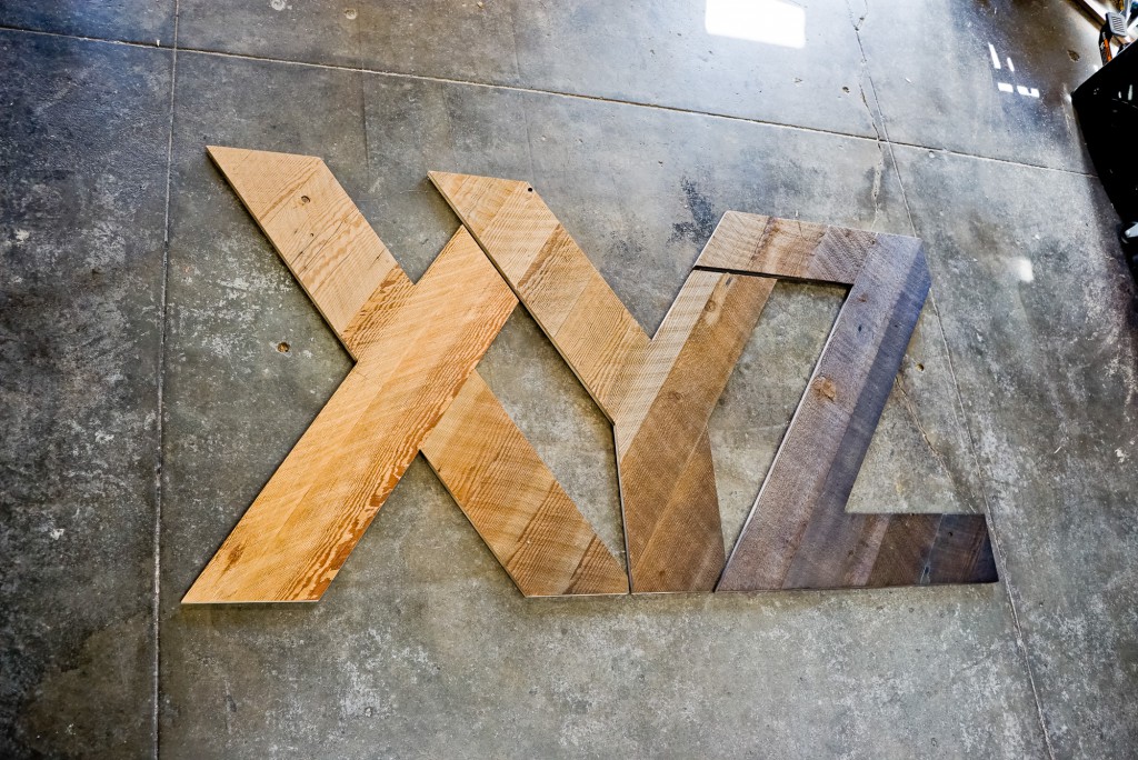 xyz reclaimed wood sign