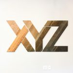 xyz reclaimed wood sign