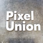 Pixel Union White Sign