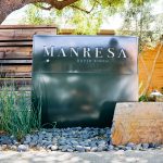 Manresa restaurant modern simple illuminated monument sign