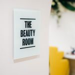 The Beauty Room Sign at The Wing San Francisco, a co-working space for women.