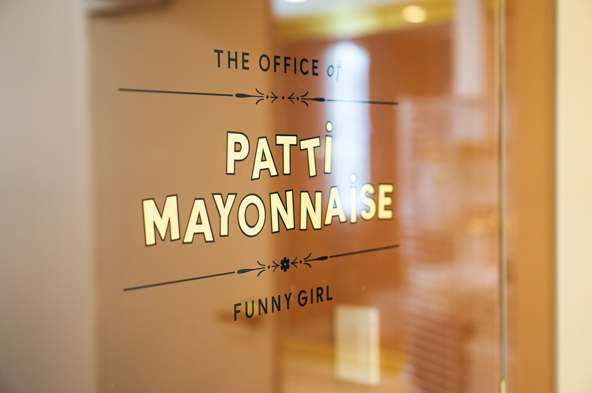 Gold Leaf Glass Door Signage for The Wing San Francisco