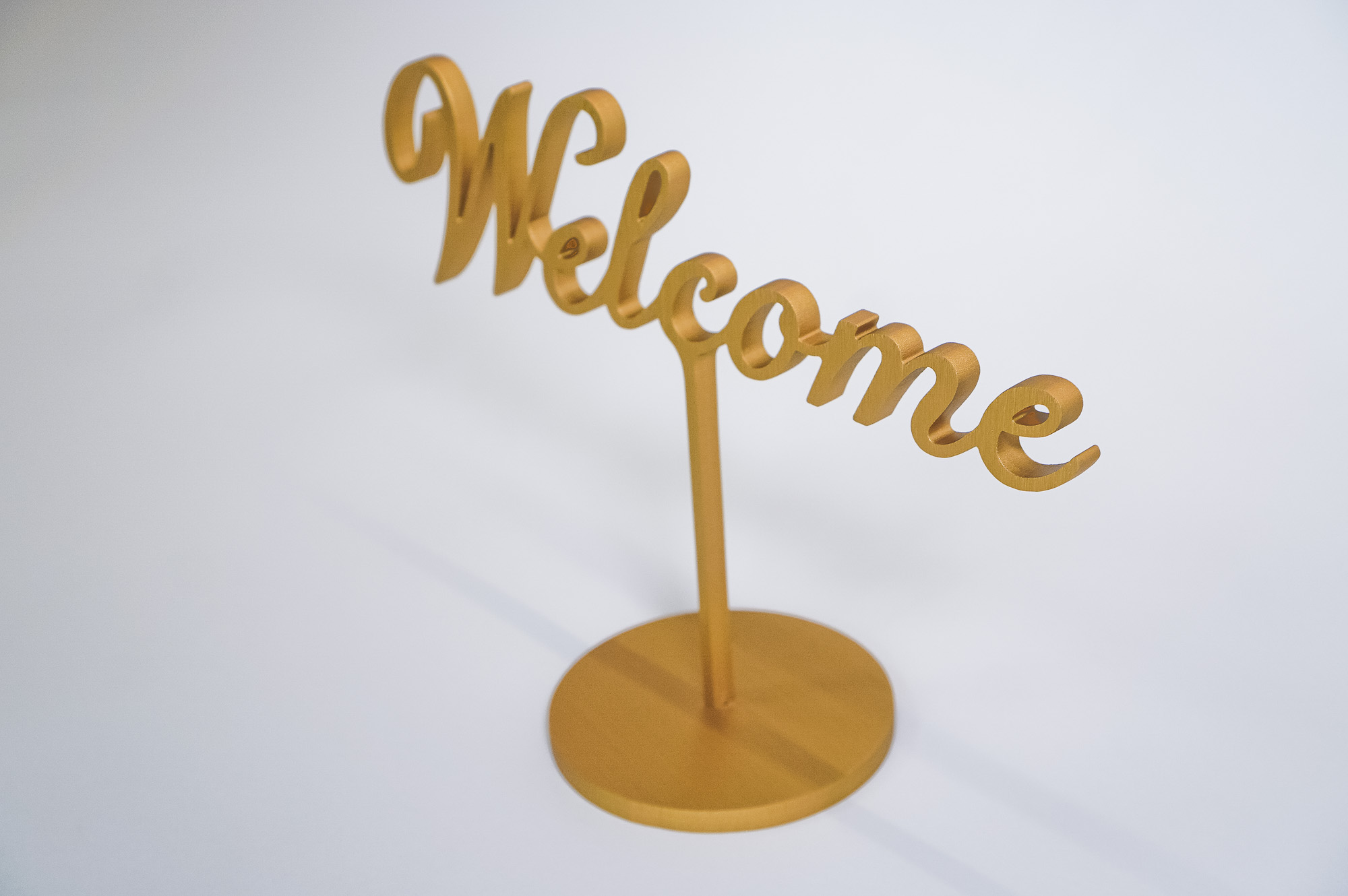 Freestanding Welcome Sign for The Wing San Francisco