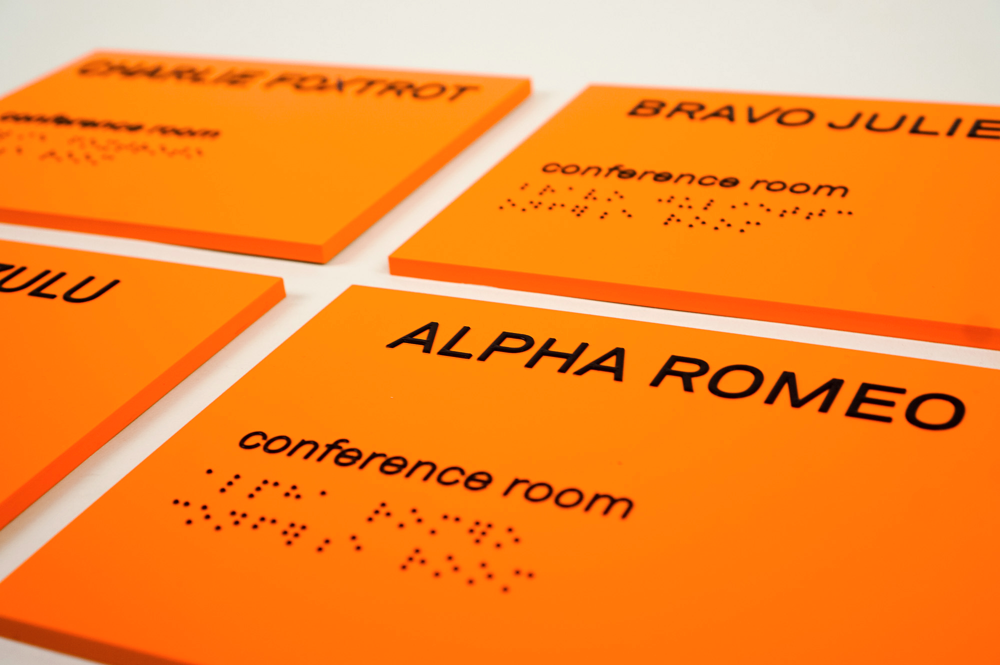 Custom ADA conference room signs for Anchorage, a San Francisco-based company focused on creating custody solutions for the cryptocurrency ecosystem. Custom ADA conference room signs for Anchorage, a San Francisco-based company focused on creating custody solutions for the cryptocurrency ecosystem.