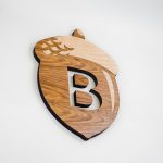 Wood sign for Beneficial State Bank, an Oakland, California-based community development bank.