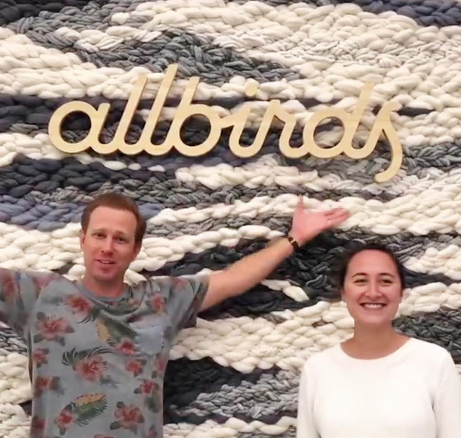 Light wood sign for Allbirds, a San Francisco-based direct-to-consumer startup aimed at designing environmentally friendly footwear. Light wood sign for Allbirds, a San Francisco-based direct-to-consumer startup aimed at designing environmentally friendly footwear.