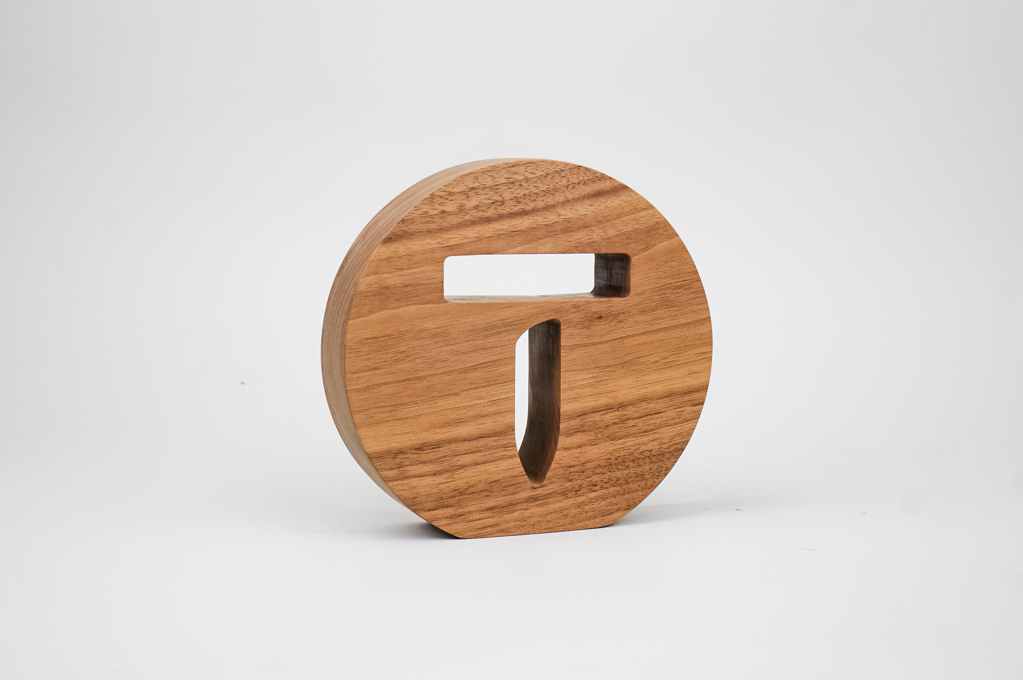 Solid walnut tabletop sign for Thumbtack, a San Francisco based online service that matches customers with local professionals Solid walnut tabletop sign for Thumbtack, a San Francisco based online service that matches customers with local professionals
