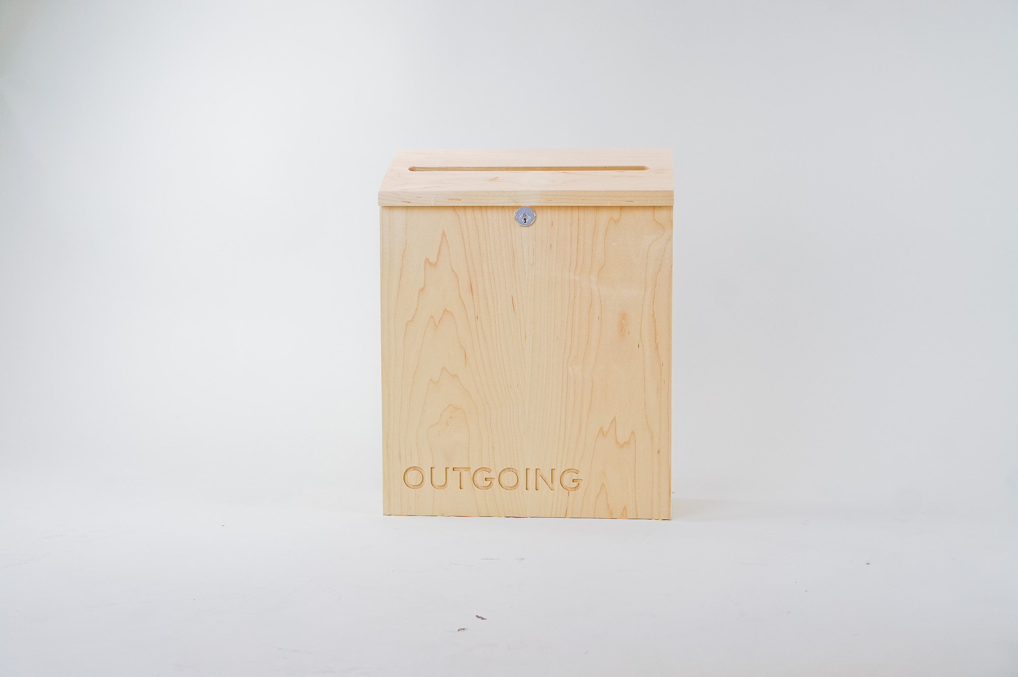 Outgoing maple wood mailbox for the San Francisco office of Thumbtack, an online service that matches customers with local professionals Outgoing maple wood mailbox for the San Francisco office of Thumbtack, an online service that matches customers with local professionals