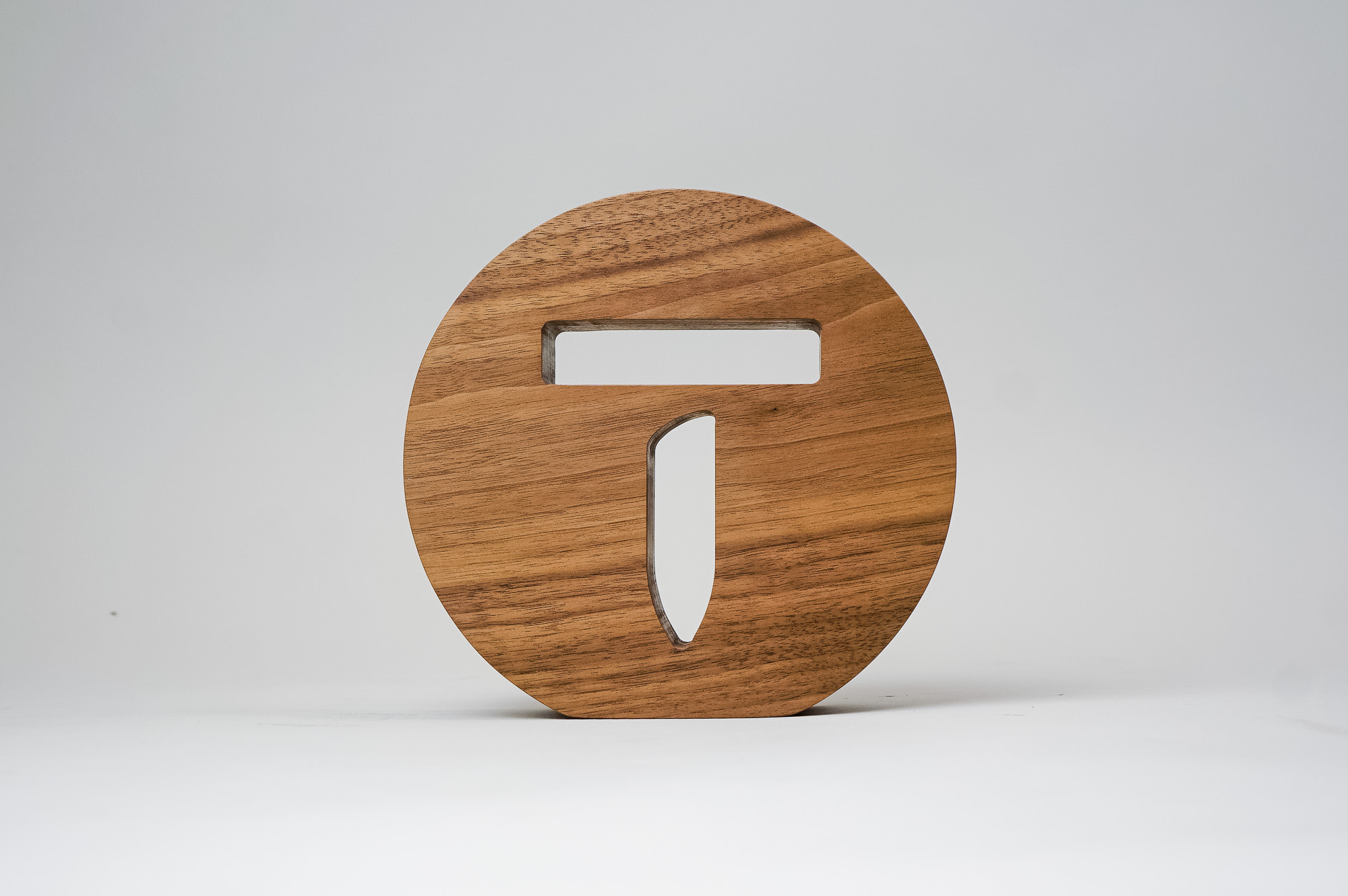 Solid walnut tabletop sign for Thumbtack, a San Francisco based online service that matches customers with local professionals Solid walnut tabletop sign for Thumbtack, a San Francisco based online service that matches customers with local professionals