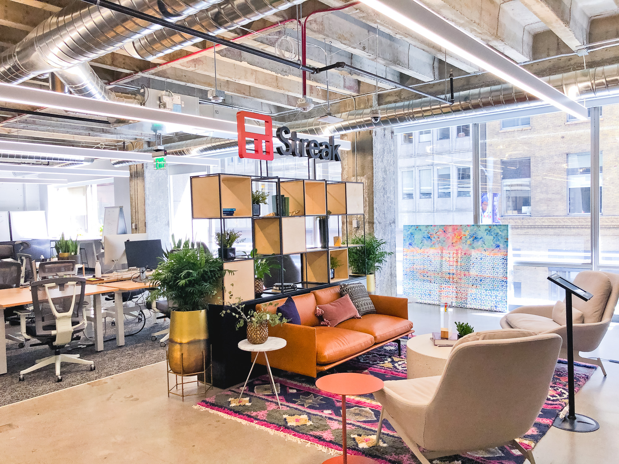 Freestanding cutout logo on a shelf at the entrance of Streak, a San Francisco based relationship management platform for Gmail. Freestanding cutout logo on a shelf at the entrance of Streak, a San Francisco based relationship management platform for Gmail.