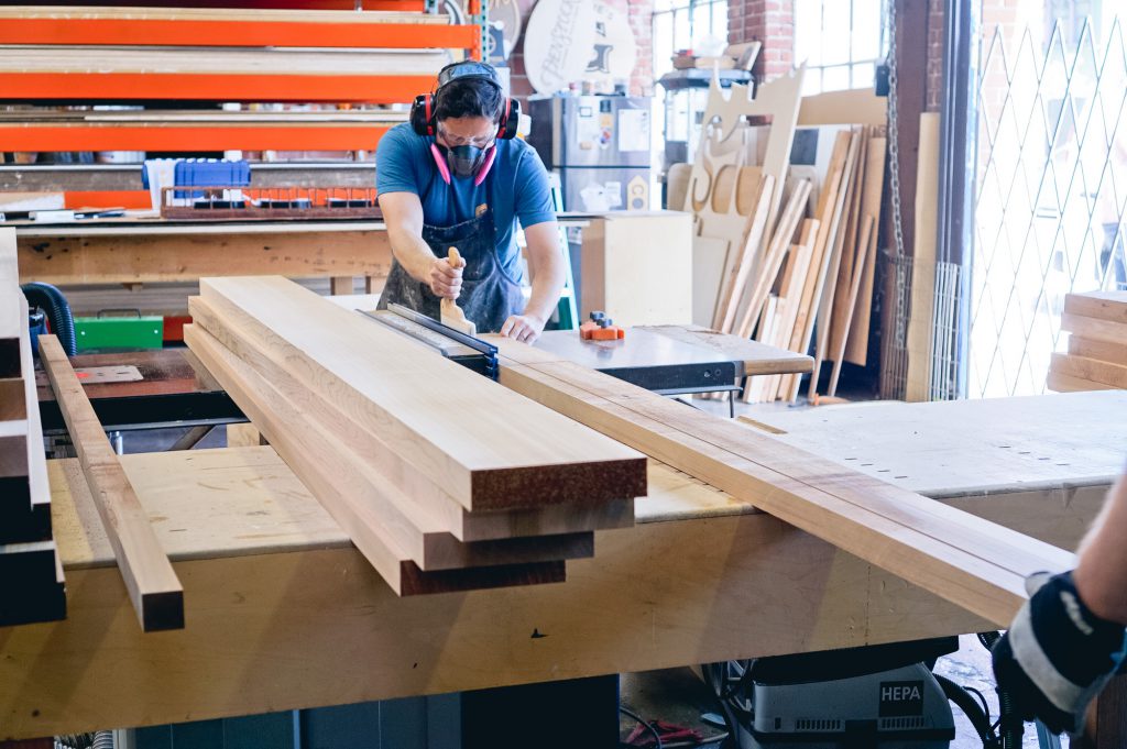 Slack lobby sign - cutting