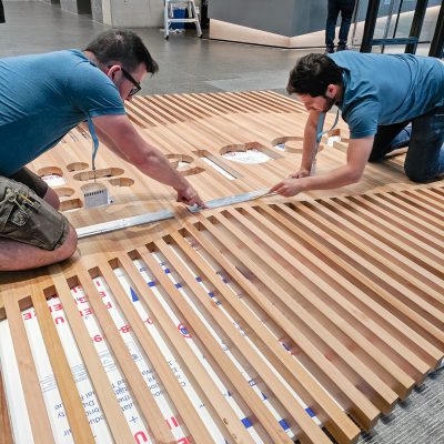 Slack Lobby Sign - installation