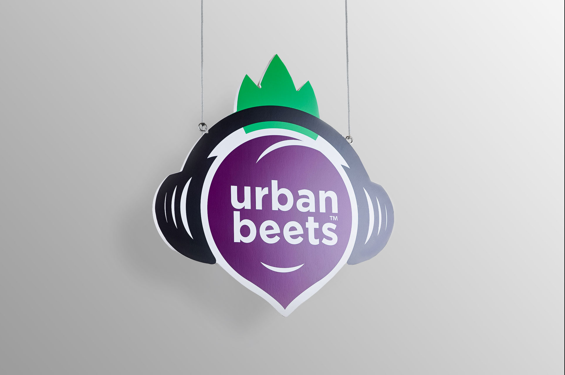 Hanging, full-color exterior sign for Urban Beets, a new restaurant in Arvada, CO. Hanging, full-color exterior sign for Urban Beets, a new restaurant in Arvada, CO.