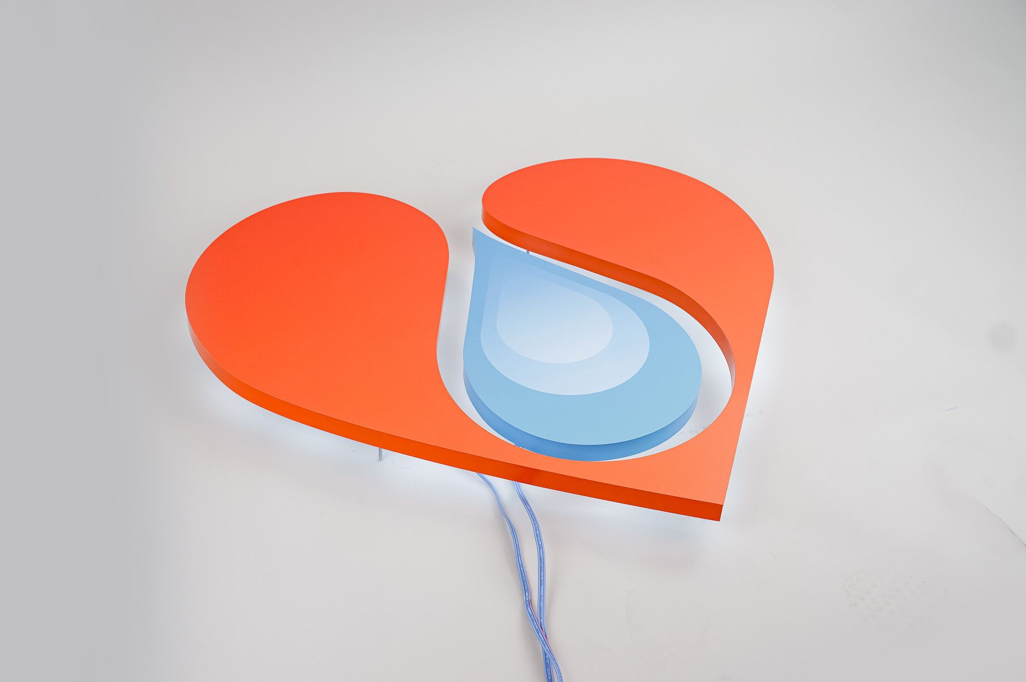 Illuminated heart sign for B12 Love, a San Francisco center offering nutrient therapies. Illuminated heart sign for B12 Love, a San Francisco center offering nutrient therapies.