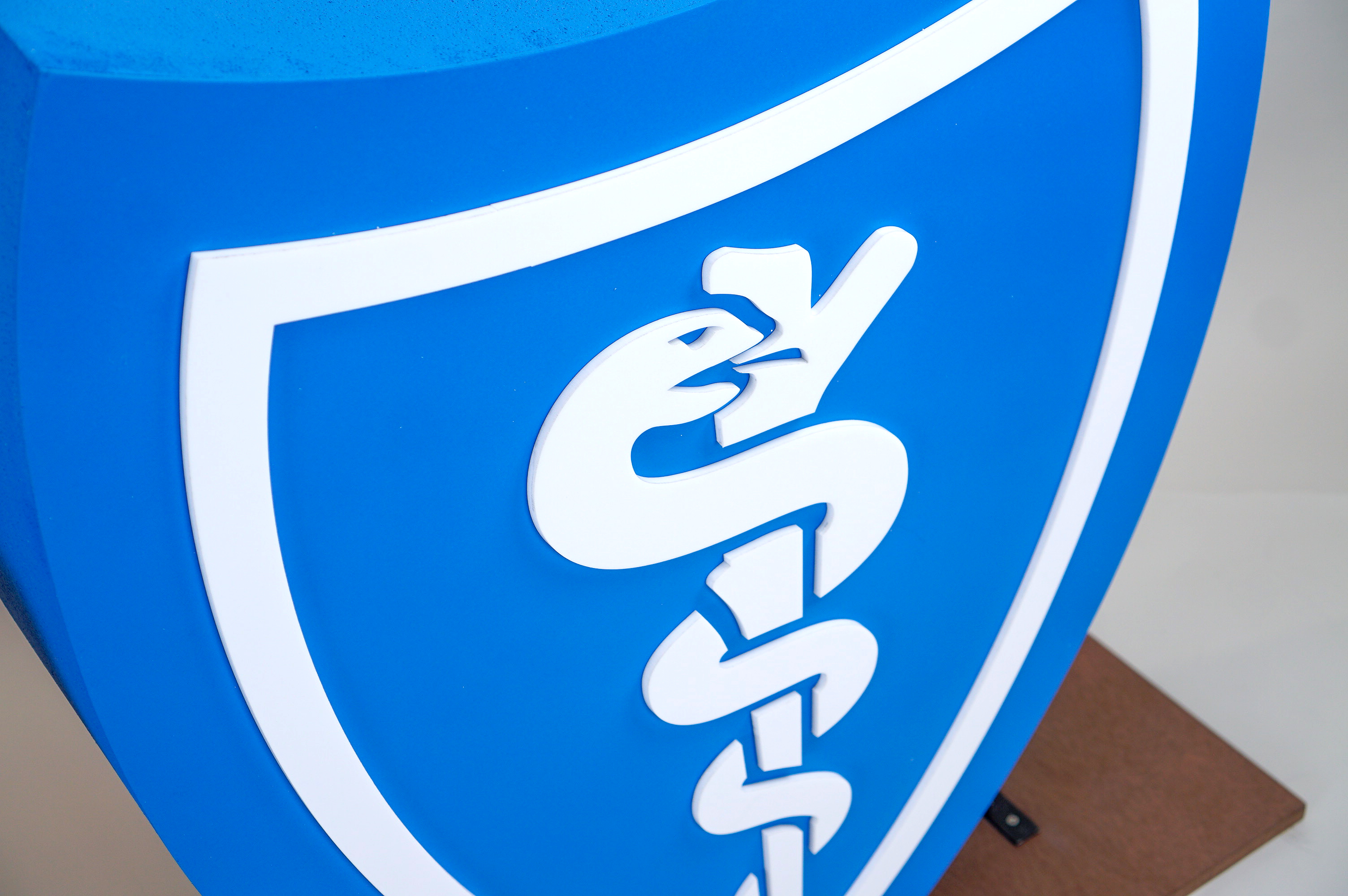 Large scale blue and white Blue Cross Blue Shield foam freestanding event logos for Aspen Event Works, a boutique event planning company specializing in creative and memorable event experiences. Large scale blue and white Blue Cross Blue Shield foam freestanding event logos for Aspen Event Works, a boutique event planning company specializing in creative and memorable event experiences.