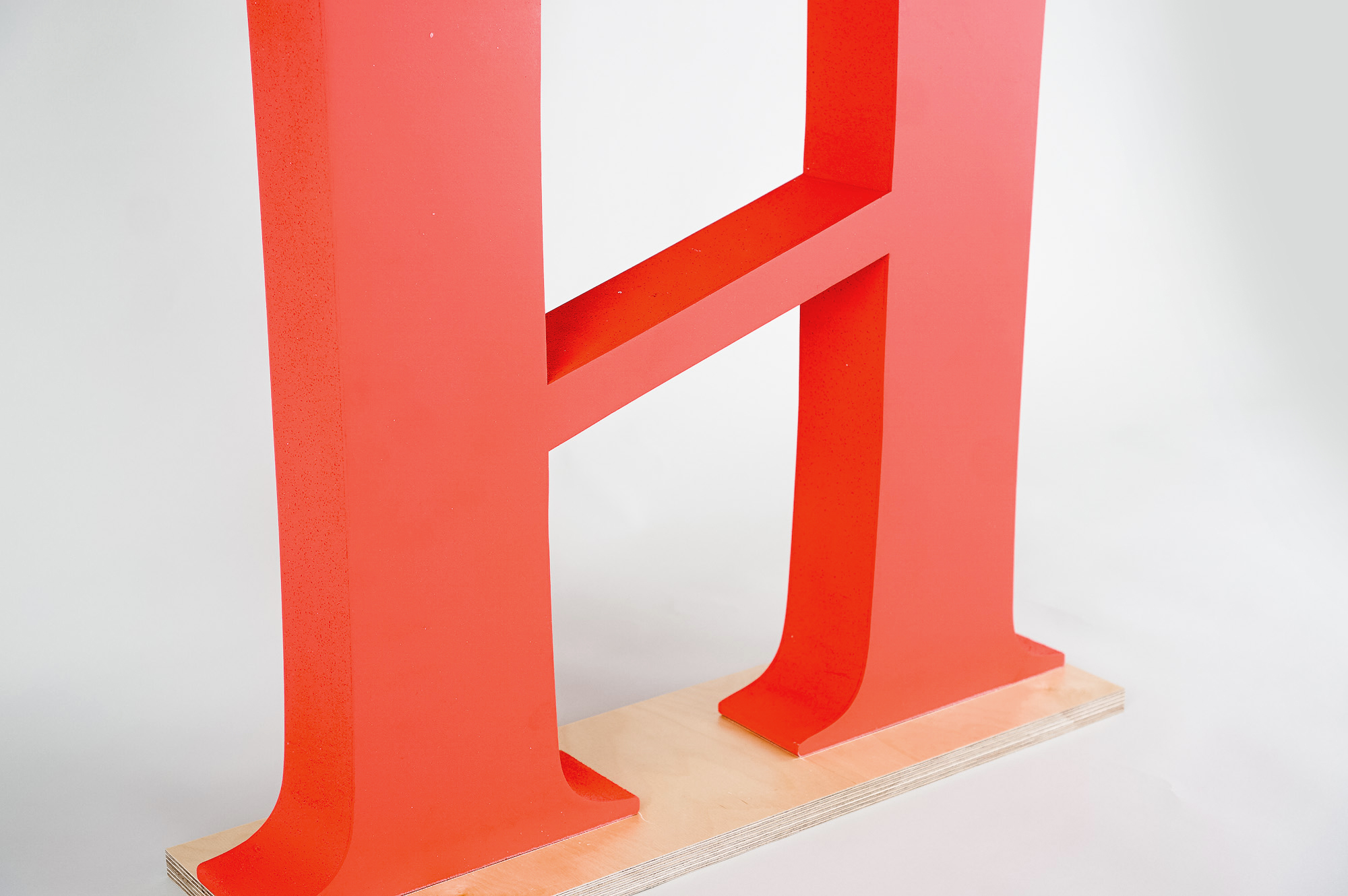 Giant freestanding red letter for, a computer training school located in San Francisco, CA. Giant freestanding red letter for, a computer training school located in San Francisco, CA.